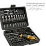 WOLFPACK LINEA PROFESIONAL Jeu d'embouts et de douilles 1/4'' avec mallette 122 pièces