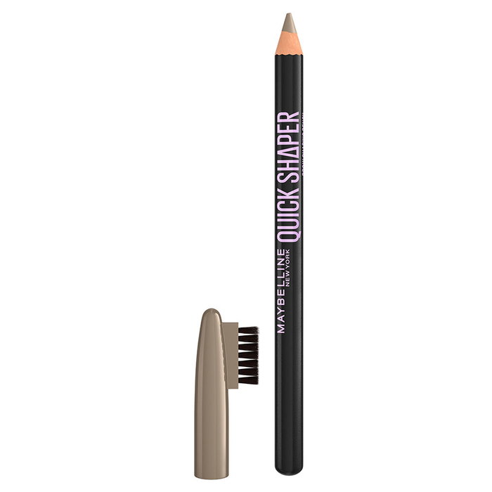 Maybelline - Crayon à sourcils Quick Shaper n°02 Blond - Définition précise longue tenue 24h - Affûtable - 1 unité
