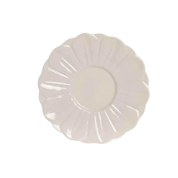 Jeu de 6 tasses avec plat Home ESPRIT Blanc Porcelaine 120 ml