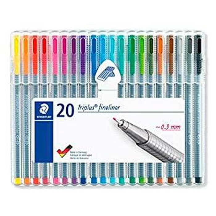 Ensemble de Marqueurs Staedtler Triplus Fineliner Multicouleur (10 Unités) Ensemble de Marqueurs Staedtler Triplus Fineliner Multicouleur (10 Unités)