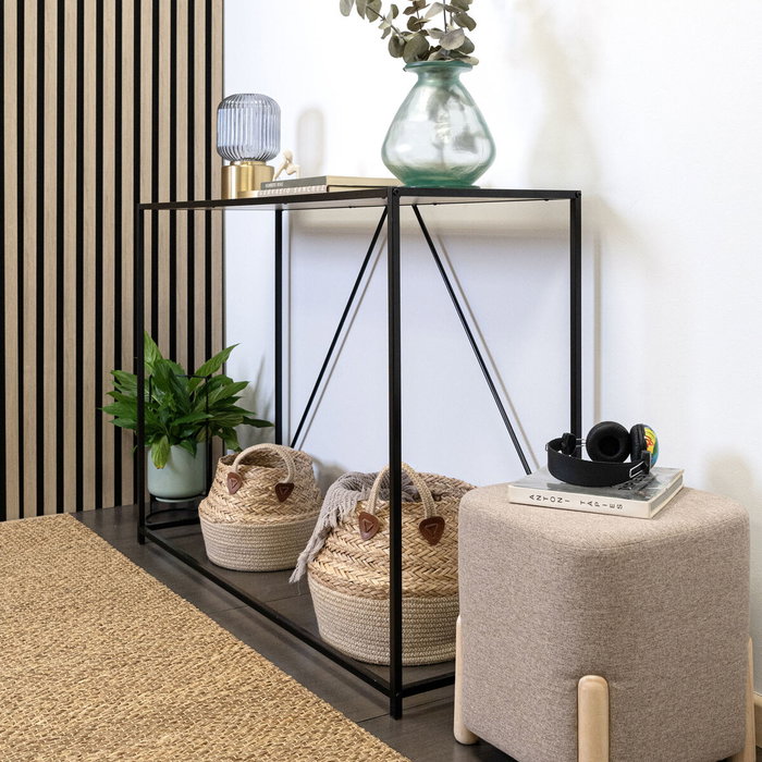Vinthera Table d'appoint Moa Noir Beige