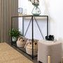 Vinthera Table d'appoint Moa Noir Beige