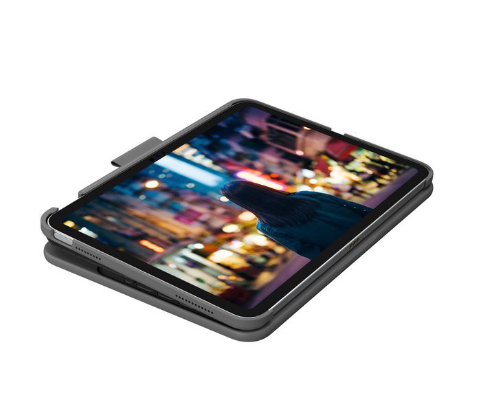 Logitech Slim Folio pour iPad (10e génération) - Oxford Grey - QWERTY