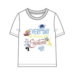 T-shirt court à manches courtes Pixar Inside Out - Blanc - Taille 6 ans