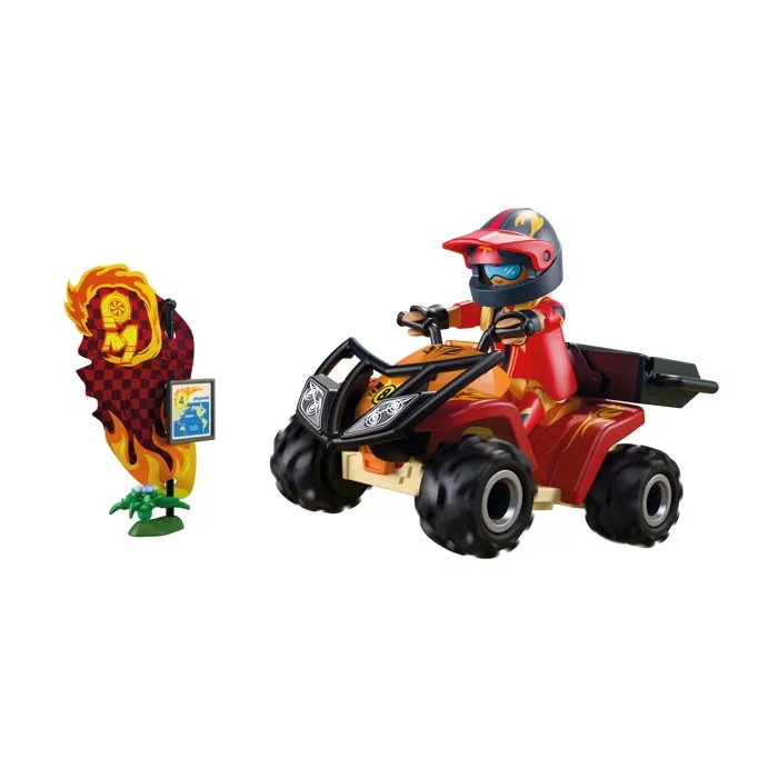 Playmobil 72064 Quad Tout-Terrain pour Enfants - Jouet pour Aventure et Exploration Motricité Fine