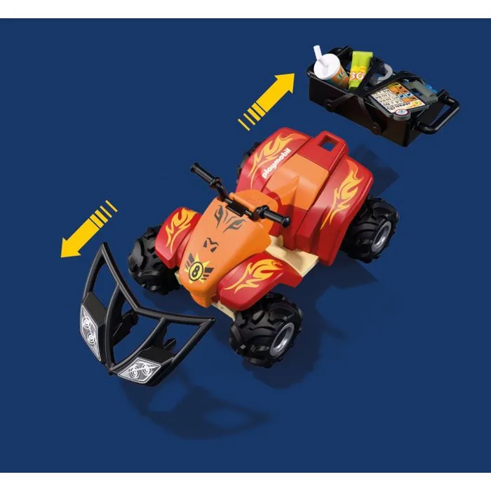 Playmobil 72064 Quad Tout-Terrain pour Enfants - Jouet pour Aventure et Exploration Motricité Fine