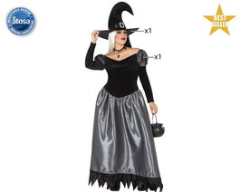 Déguisement pour Adultes Sorcière Multicouleur (2 Pièces) (2 Unités) (2 pcs)