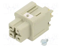 HARTING Insert de contact femelle HDC Han® A 4 broches