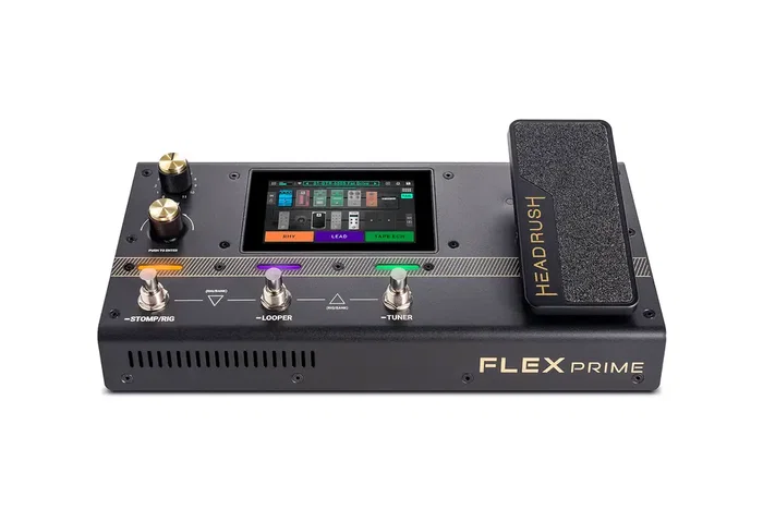 HEADRUSH Pedalera Multi-Efectos Flex Prime pour Guitare et Basse avec DSP Multinoyau