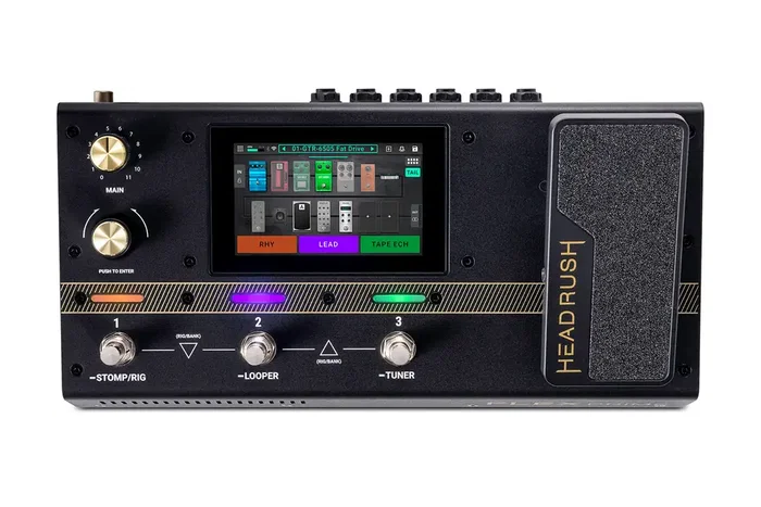 HEADRUSH Pedalera Multi-Efectos Flex Prime pour Guitare et Basse avec DSP Multinoyau