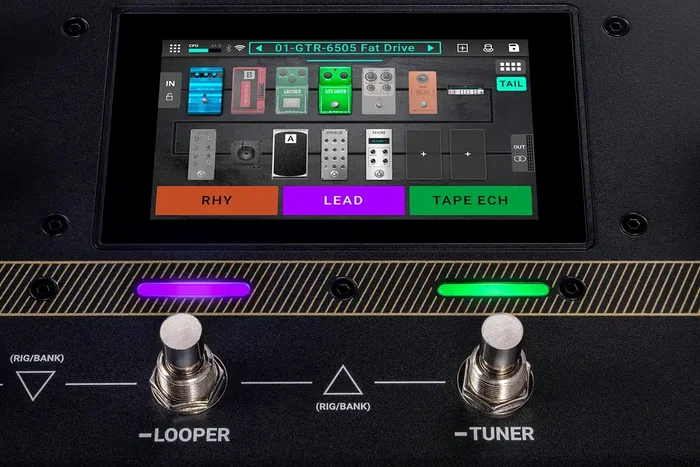 HEADRUSH Pedalera Multi-Efectos Flex Prime pour Guitare et Basse avec DSP Multinoyau