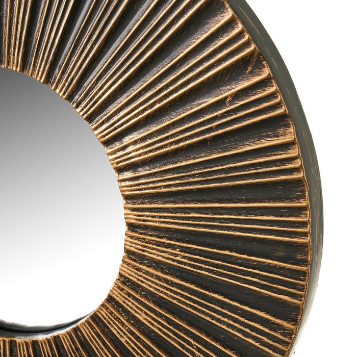 BigBuy Home Miroir mural Doré 25 x 2 x 25 cm (3 Unités)