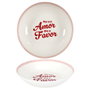 Home Deco Factory Lot de 4 plats creux 20 cm - Modèles assortis