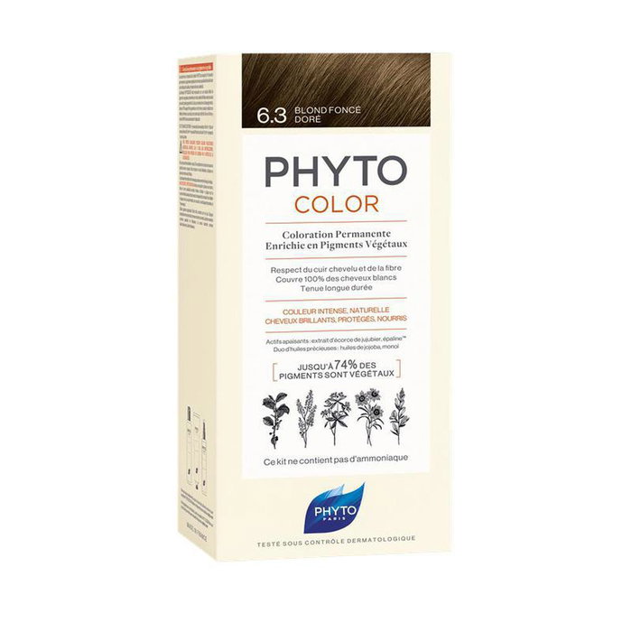 Phyto Phytocolor 6.3 blond foncé doré (Lot de 4)