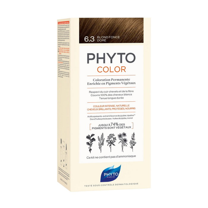 Phyto Phytocolor 6.3 blond foncé doré (Lot de 4)