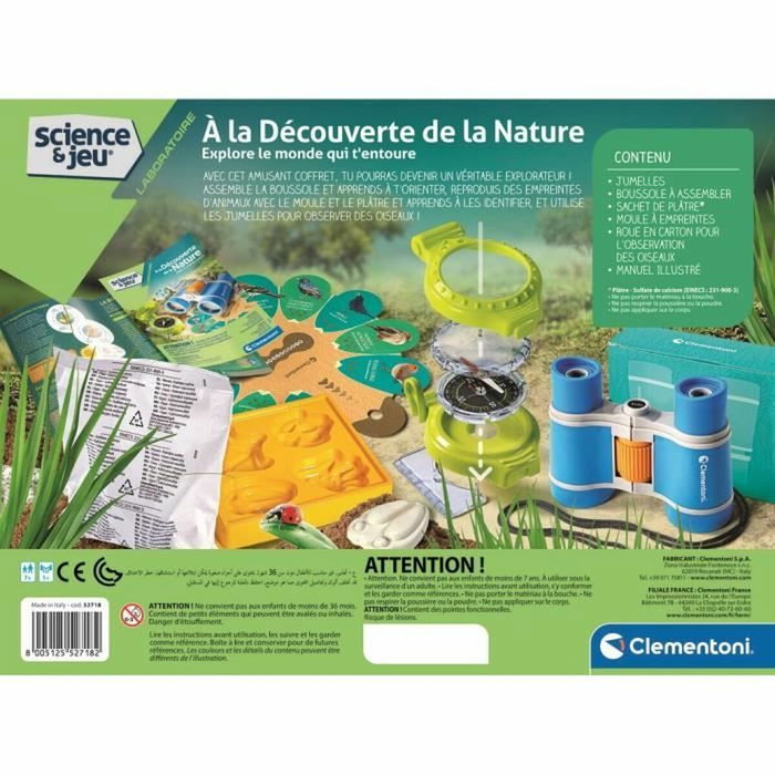 Clementoni À la découverte de la nature - Coffret de jeux scientifiques