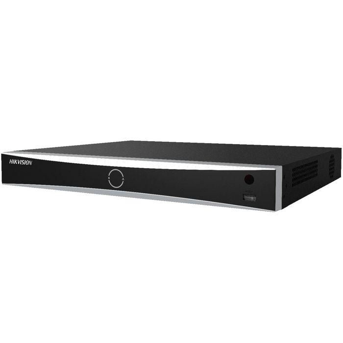 Hikvision NVR 8 canaux 80/256 Mbps avec compression H.265+, HDMI, VGA, BNC, RCA, RJ-45, 2x SATA, USB, sortie 4K, 1U Hikvision NVR 8 canaux 80/256 Mbps avec compression H.265+, HDMI, VGA, BNC, RCA, RJ-45, 2x SATA, USB, sortie 4K, 1U