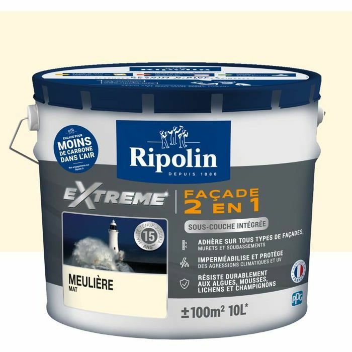 Ripolin Peinture façade Extreme 2 en 1 Meulière 10L