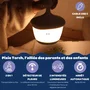 Beaba Pixie Stick - Veilleuse bébé vert sauge avec détecteur de pleurs