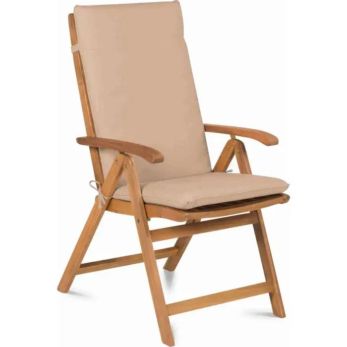 Fieldmann FDZN 4001-T Chaise de jardin réglable en bois d'acacia tropical, dossier ajustable 5 positions, pliable, pour intérieur et extérieur, capacité 120 kg Fieldmann FDZN 4001-T Chaise de jardin réglable en bois d'acacia tropical, dossier ajustable 5 positions, pliable, pour intérieur et extérieur, capacité 120 kg