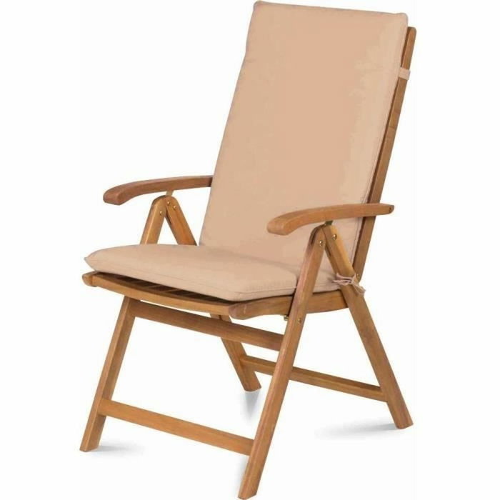 Fieldmann FDZN 4001-T Chaises de jardin réglables en bois d'acacia - Lot de 2