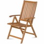 Fieldmann FDZN 4001-T Chaises de jardin réglables en bois d'acacia - Lot de 2