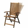 Fieldmann FDZN 4001-T Chaises de jardin réglables en bois d'acacia - Lot de 2