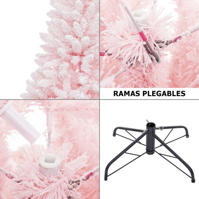 BigBuy Home Sapin de Noël Rose PVC 60 x 60 x 150 cm BigBuy Home Sapin de Noël Rose PVC 60 x 60 x 150 cm