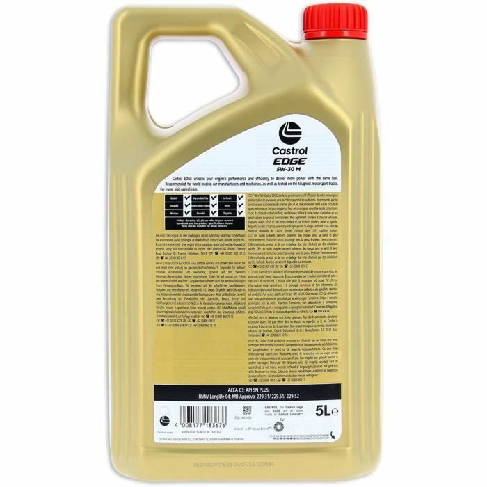 Castrol EDGE 5W-30 M 5W30 5L Castrol EDGE 5W-30 M 5W30 5L