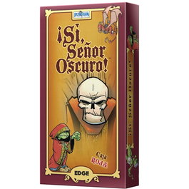 Asmodee Jeu de Cartes ¡Sí, Señor Oscuro! Caja Roja - Fantastique, Humour, Improvisation, Dès 8 ans, Version Espagnole