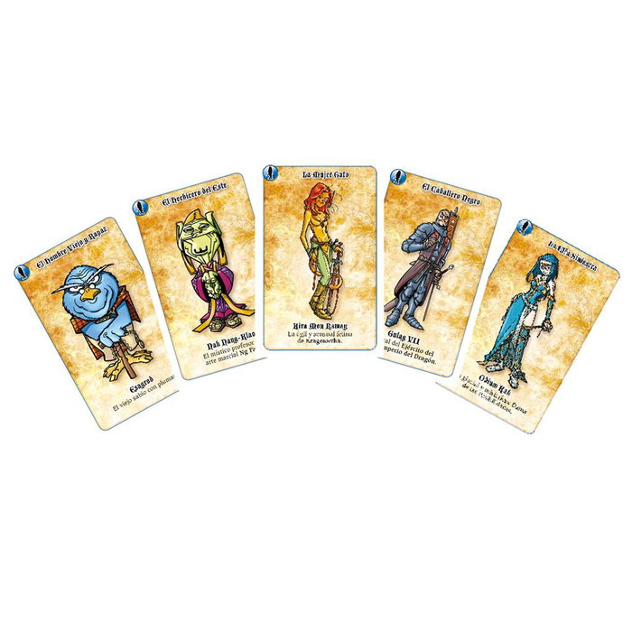 Asmodee Jeu de Cartes ¡Sí, Señor Oscuro! Caja Roja - Fantastique, Humour, Improvisation, Dès 8 ans, Version Espagnole