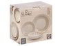 Vessia Service de Table 12 Pièces Céramique Patinée Marron 27x15x27 cm (Set de 2)