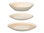 Vessia Service de Table 12 Pièces Céramique Patinée Marron 27x15x27 cm (Set de 2)