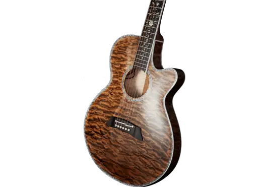 TAKAMINE Guitare Acoustique Thinline TSP100 FX Cutaway - Quilt Vintage Tobacco TAKAMINE Guitare Acoustique Thinline TSP100 FX Cutaway - Quilt Vintage Tobacco