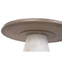 Table de Salle à Manger Home ESPRIT Blanc Marron Bois Métal 120 x 120 x 76 cm