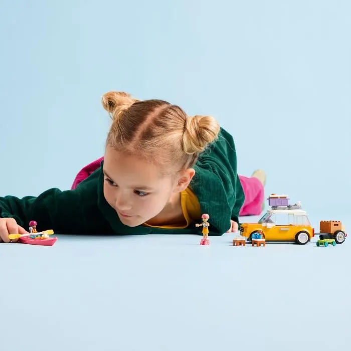 Lego Friends 42659 - Set de Construction Voyage en Voiture entre Amies, avec 2 Mini-Poupées et Chiot, Jeu de Rôles pour Enfants de 6 Ans et Plus
