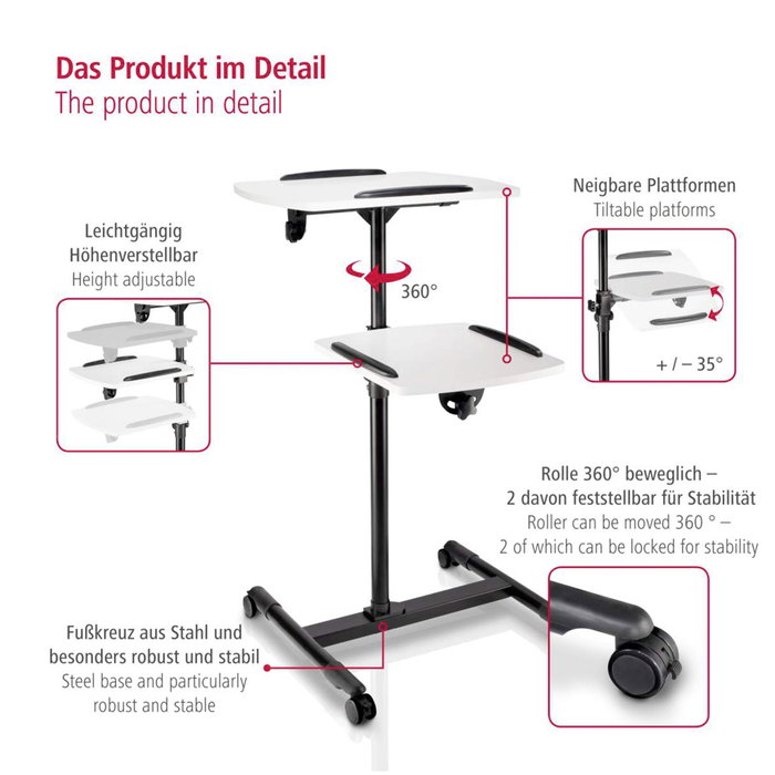 Hama Table de projection à 2 niveaux 77510
