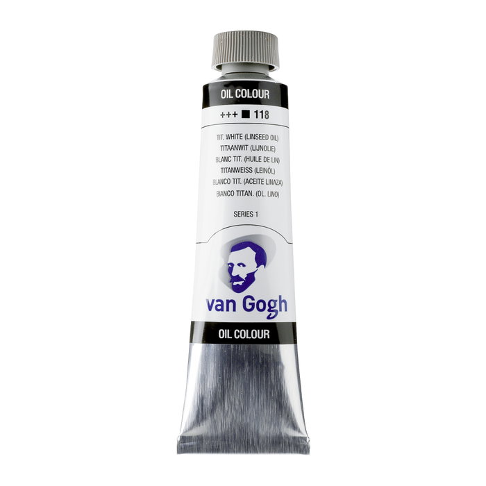 Van Gogh Blanc Titane Couleurs à l'huile Tube 40 ml Van Gogh Blanc Titane Couleurs à l'huile Tube 40 ml