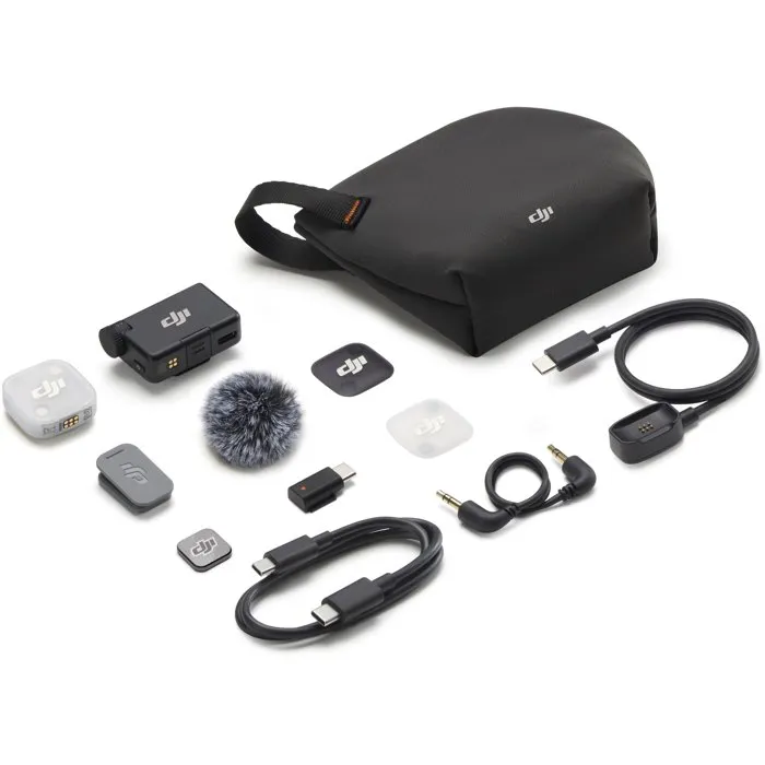 DJI Mic Mini 2 Micro Sans Fil 1 TX 1 RX Solution Audio Professionnelle pour Créateurs Vidéastes DJI Mic Mini 2 Micro Sans Fil 1 TX 1 RX Solution Audio Professionnelle pour Créateurs Vidéastes
