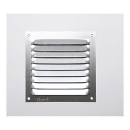 Fepre Rejilla de ventilación carrée en aluminium sans bordure 100 x 100 x 6 mm