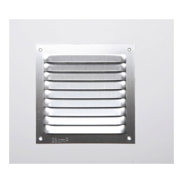 Fepre Rejilla s/borde de aluminio 0.6 natural 100x100mm Fepre Rejilla s/borde de aluminio 0.6 natural 100x100mm