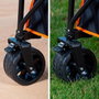 Color Baby Aktive Chariot de plage pliable XXL avec porte et roues