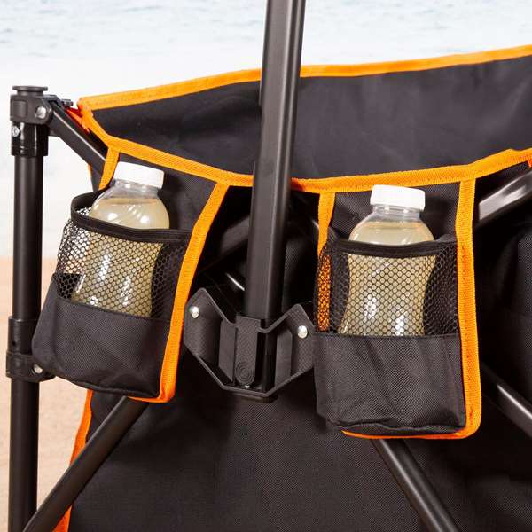 Color Baby Aktive Chariot de plage pliable XXL avec porte et roues Color Baby Aktive Chariot de plage pliable XXL avec porte et roues