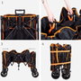 Color Baby Aktive Chariot de plage pliable XXL avec porte et roues