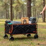 Color Baby Aktive Chariot de plage pliable XXL avec porte et roues