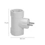 WOLFPACK LINEA PROFESIONAL Adaptateur Double Schuko 16 A 250 V Blanc