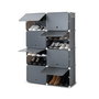 Rangement Modulaire Portable pour Chaussures InnovaGoods Gris 28 paires