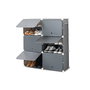 Rangement Modulaire Portable pour Chaussures InnovaGoods Gris 28 paires