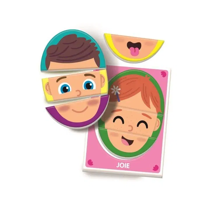 Clementoni - Les émotions - Jeu éducatif - 6 mini-puzzles pour découvrir et reconstituer les émotions - Développement socio-émotionnel et motricité fine