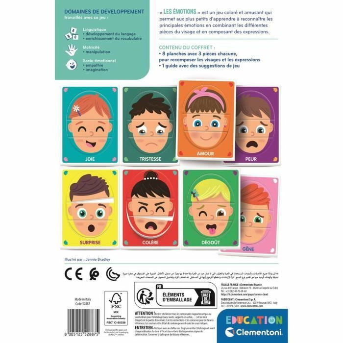 Clementoni Les émotions - 6 mini-puzzles Clementoni Les émotions - 6 mini-puzzles